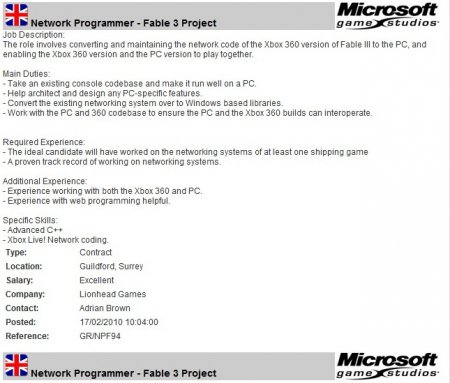 Fable 3 выйдет на PC